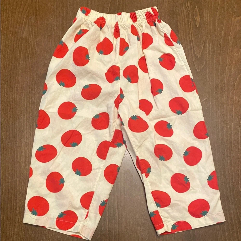 Toddler Tomato Print Pants - Picture 1 of 5